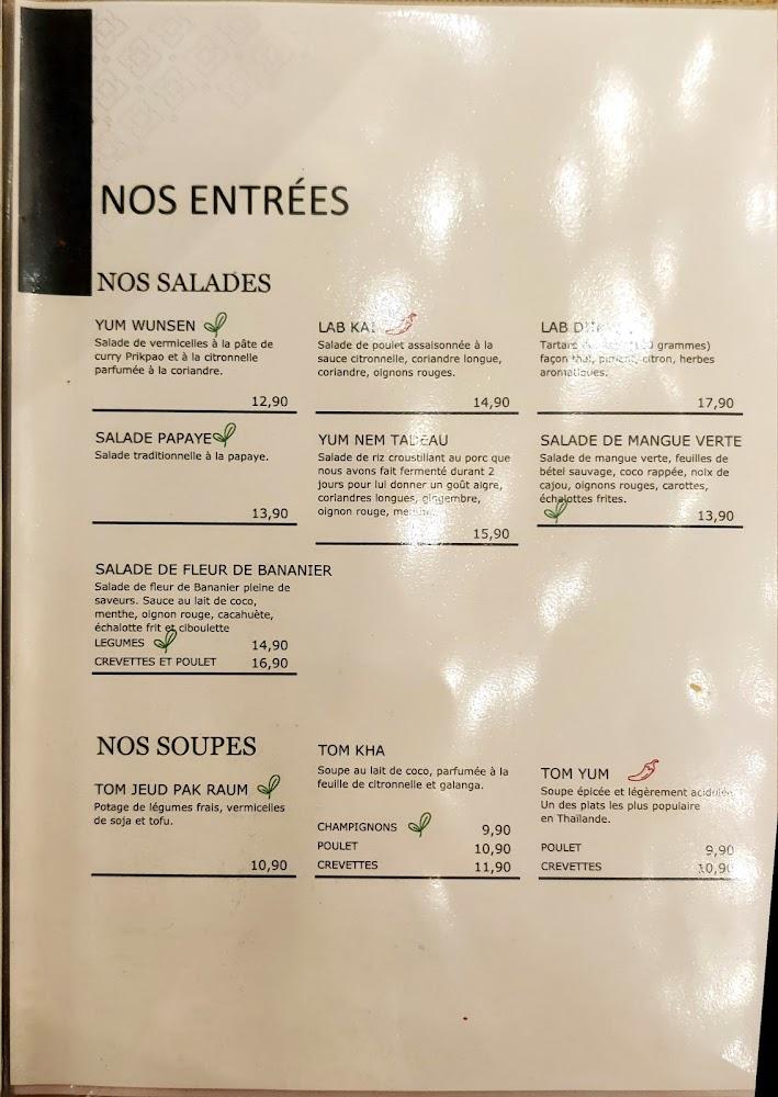 Chili Thaï Lanna - Menu Image 2