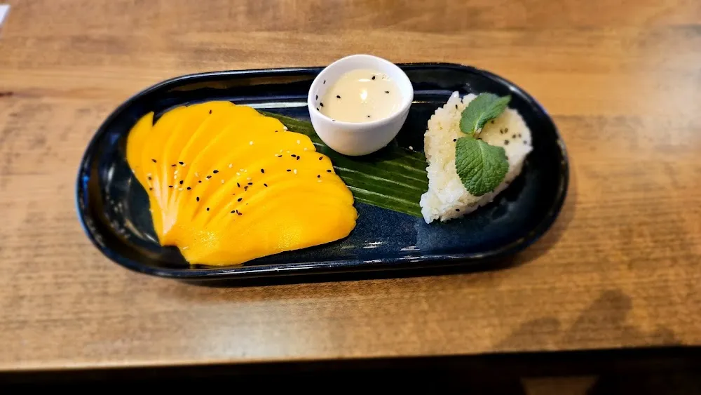 Riz Gluant Lait de Coco Et Mangue Fraîche